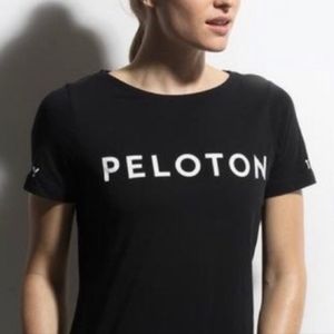 Peloton Black Century 100 Logo Short Sleeve T-shirt